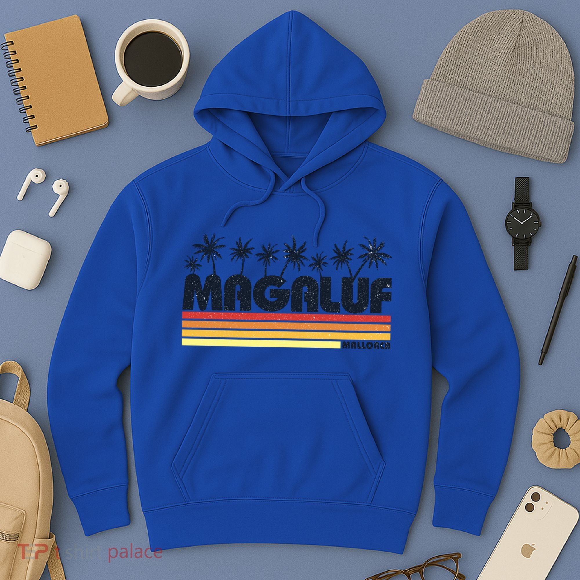 Magaluf Majorca Spain Retro Beach Tourism Meaningful Gift Hoodie