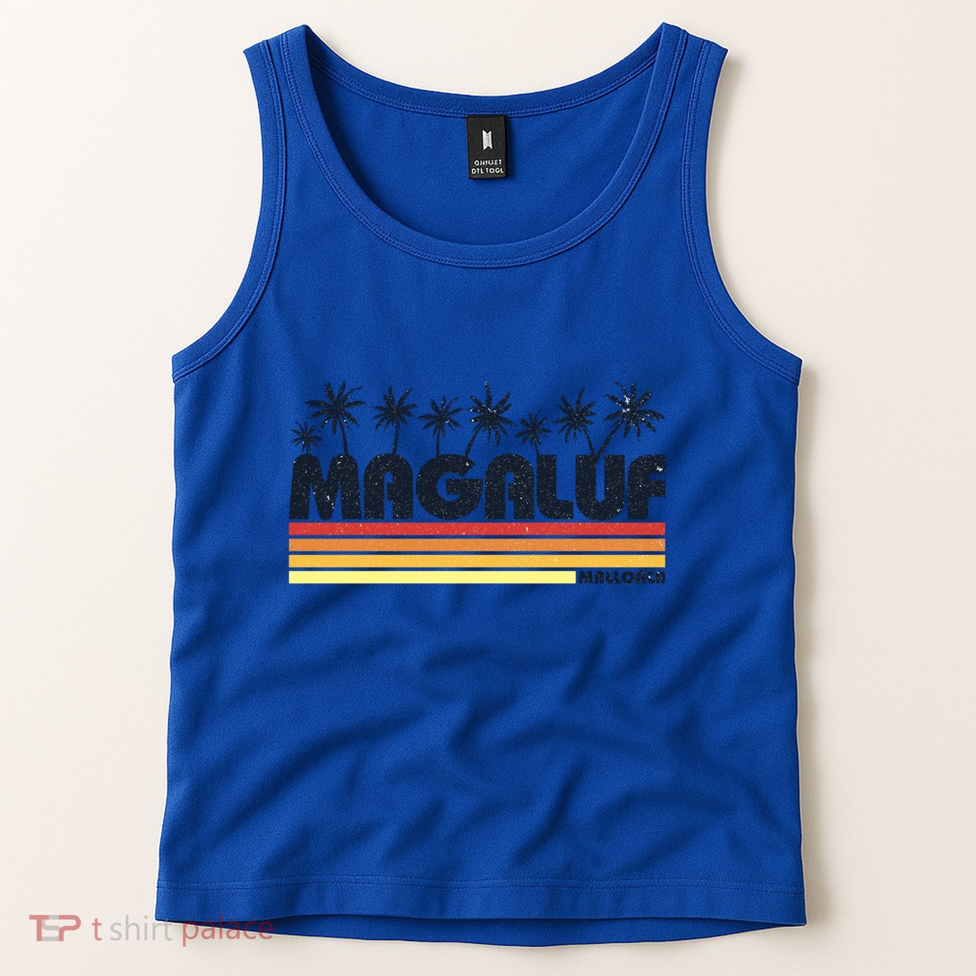 Magaluf Majorca Spain Retro Beach Tourism Meaningful Gift Tank Top