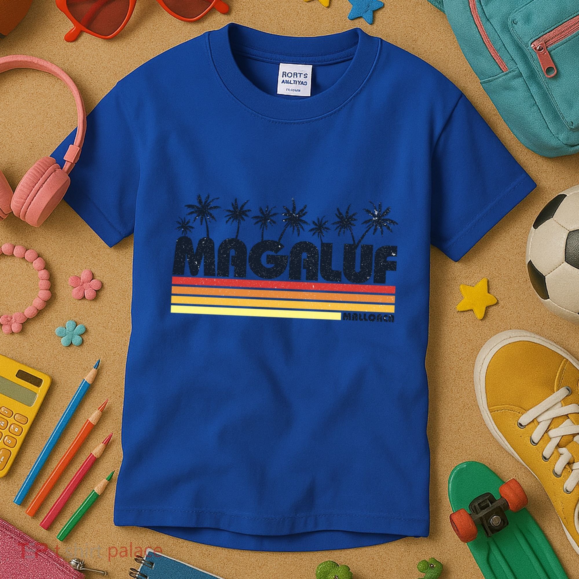 Magaluf Majorca Spain Retro Beach Tourism Meaningful Gift Kids T-Shirt