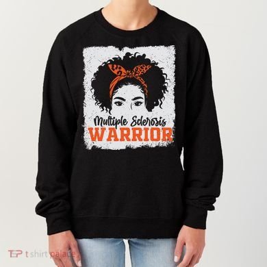 Ms Multiple Sclerosis Awareness Orange Ribbon Women's Sweatshirt