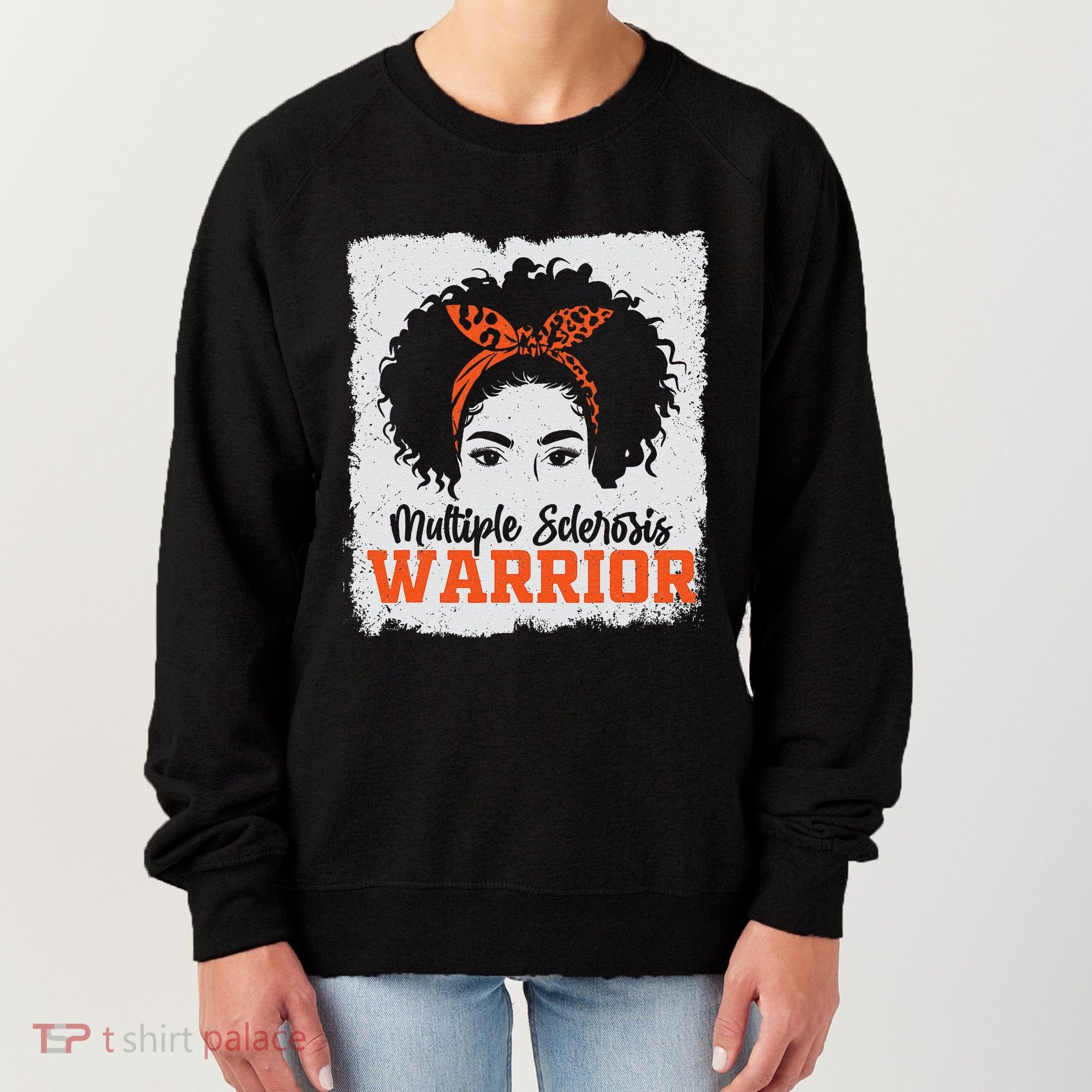 Ms Multiple Sclerosis Awareness Orange Ribbon Women's Sweatshirt