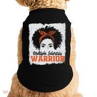 Ms Multiple Sclerosis Awareness Orange Ribbon Doggie Tank thumb 0