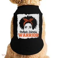 Ms Multiple Sclerosis Awareness Orange Ribbon Doggie Tank thumb 0
