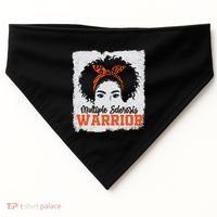 Ms Multiple Sclerosis Awareness Orange Ribbon USA-Made Doggie Bandana thumb 0