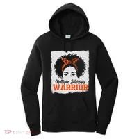 Ms Multiple Sclerosis Awareness Orange Ribbon Women's Hoodie thumb 0
