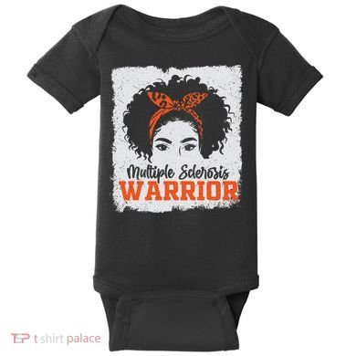 Ms Multiple Sclerosis Awareness Orange Ribbon Baby Bodysuit