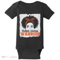 Ms Multiple Sclerosis Awareness Orange Ribbon Baby Bodysuit thumb 0