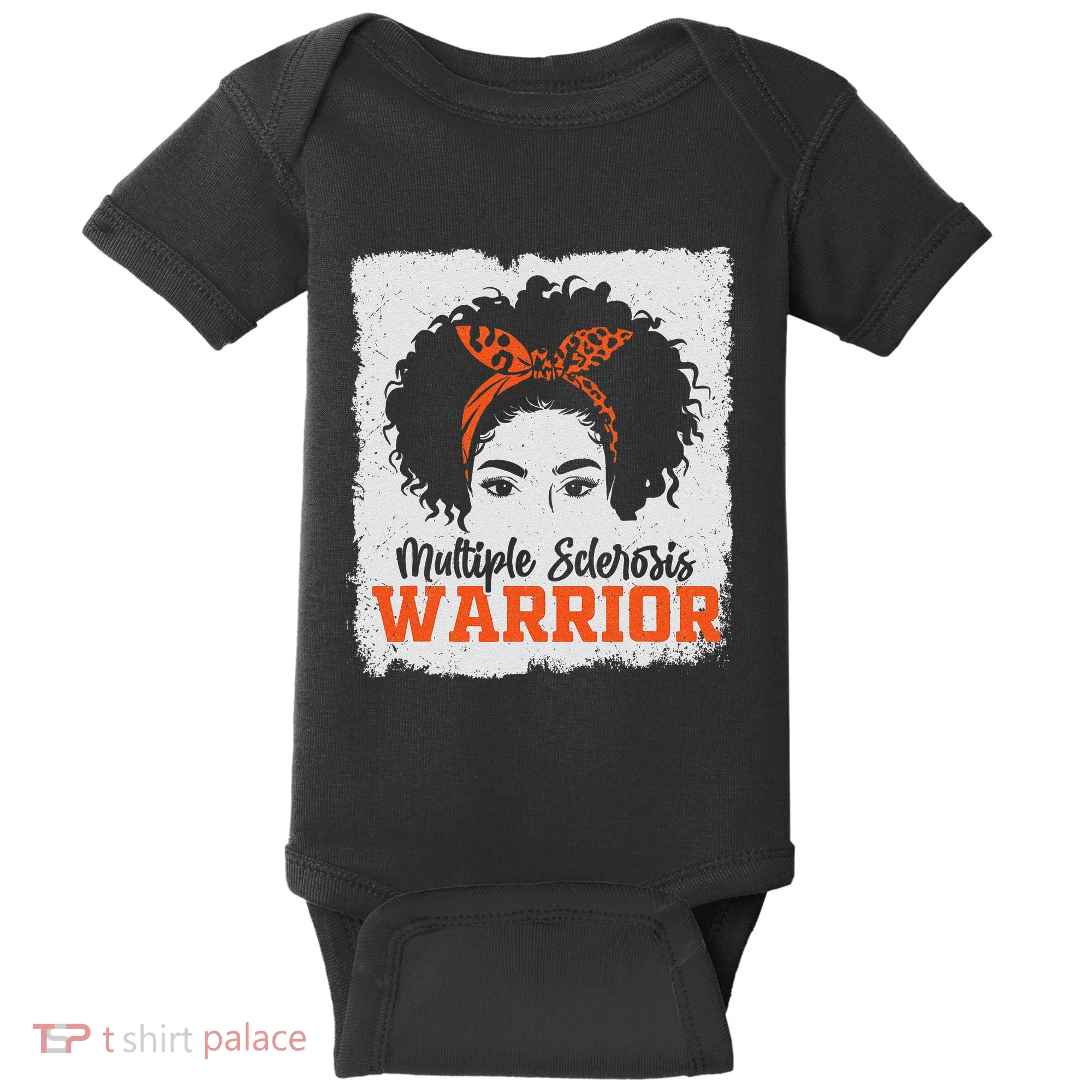 Ms Multiple Sclerosis Awareness Orange Ribbon Baby Bodysuit