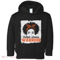 Ms Multiple Sclerosis Awareness Orange Ribbon Toddler Hoodie thumb 0