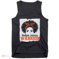 Ms Multiple Sclerosis Awareness Orange Ribbon Tank Top thumb 0