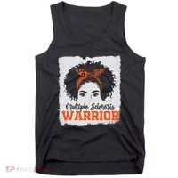 Ms Multiple Sclerosis Awareness Orange Ribbon Tank Top thumb 0