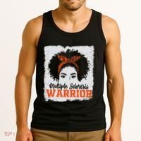 Ms Multiple Sclerosis Awareness Orange Ribbon Tank Top thumb 3