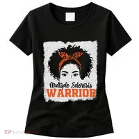 Ms Multiple Sclerosis Awareness Orange Ribbon Women's T-Shirt thumb 0