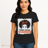 Ms Multiple Sclerosis Awareness Orange Ribbon Women's T-Shirt thumb 4
