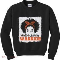 Ms Multiple Sclerosis Awareness Orange Ribbon Kids Sweatshirt thumb 0