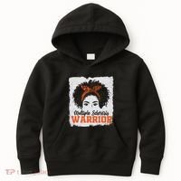 Ms Multiple Sclerosis Awareness Orange Ribbon Kids Hoodie thumb 0
