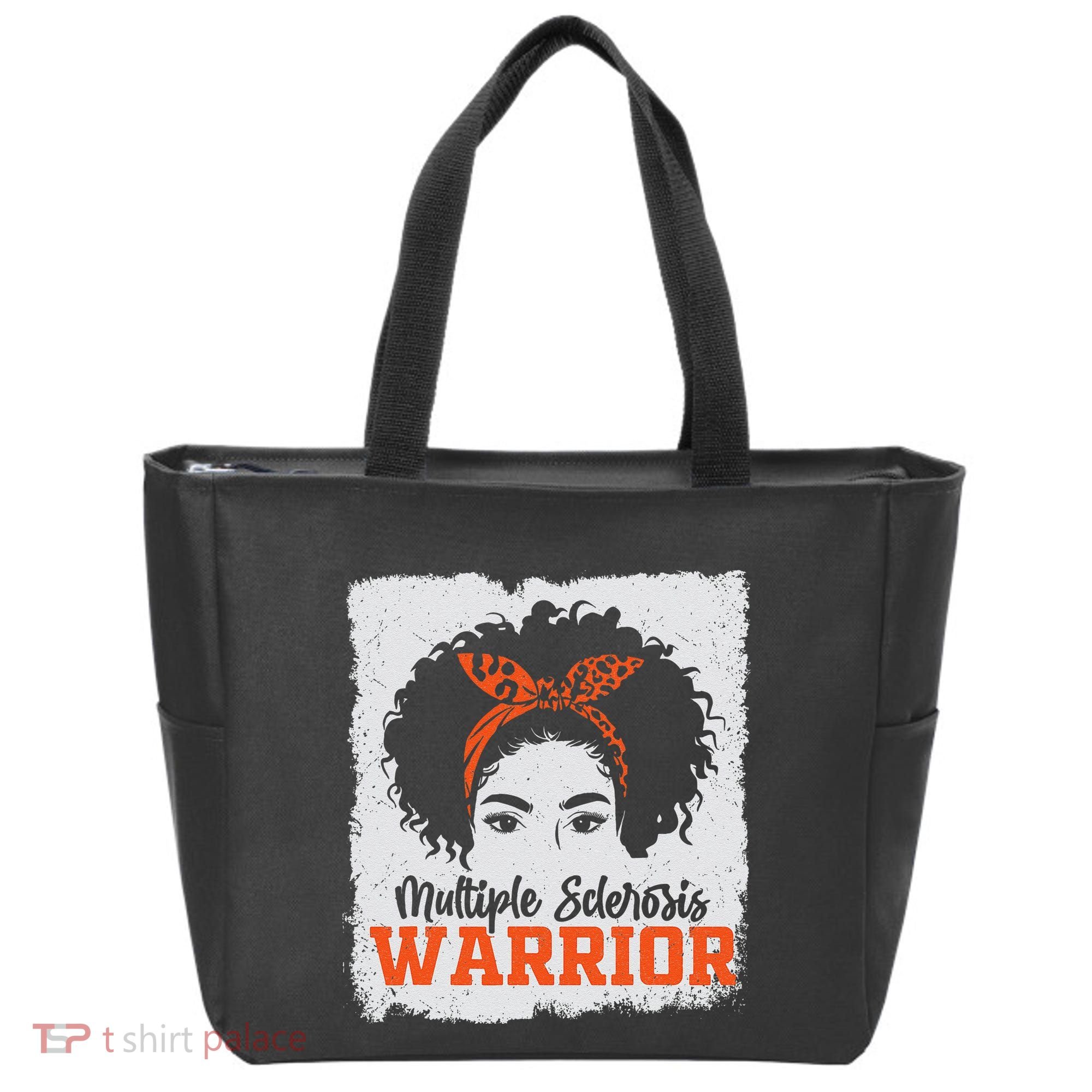 Ms Multiple Sclerosis Awareness Orange Ribbon Tote Bag