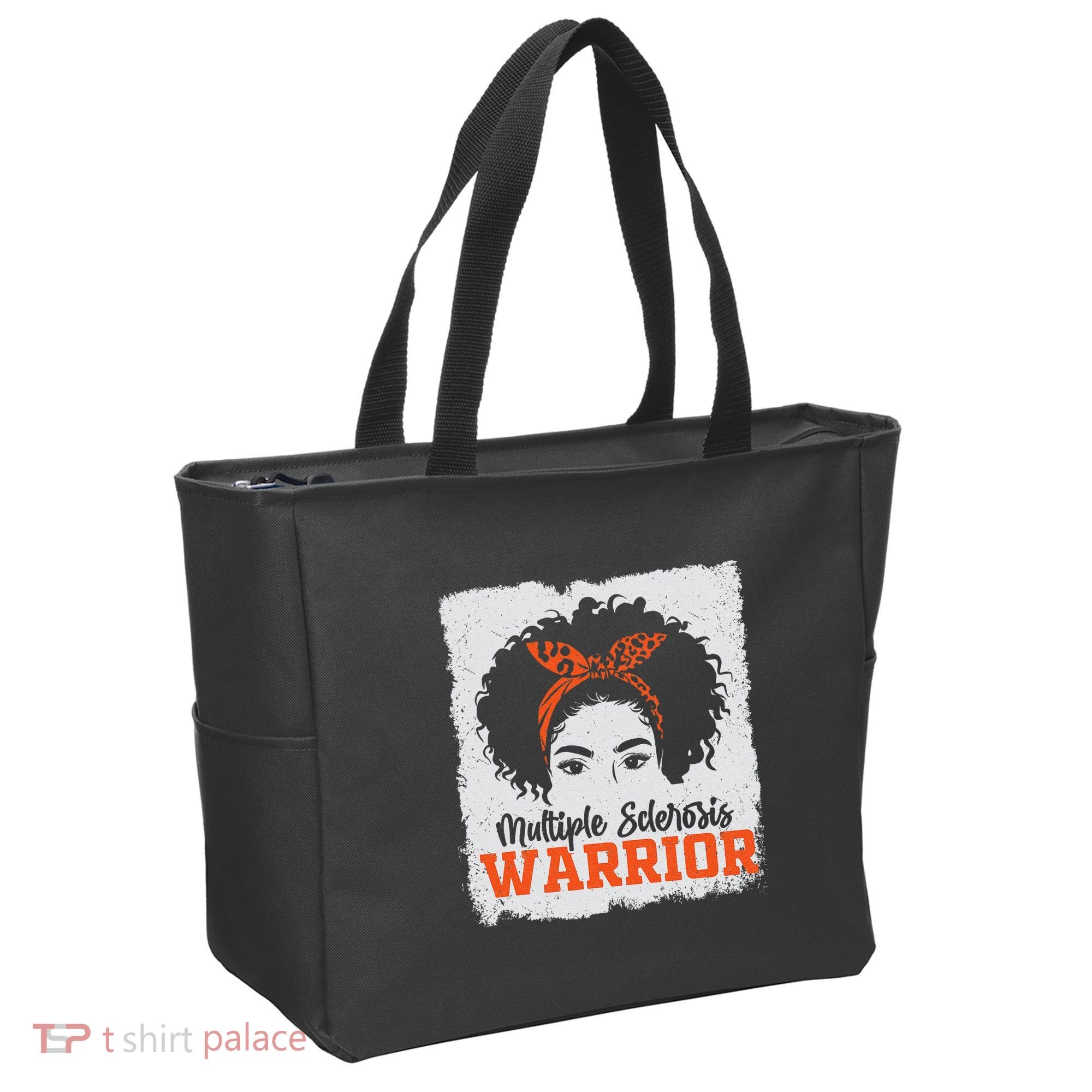 Ms Multiple Sclerosis Awareness Orange Ribbon Tote Bag