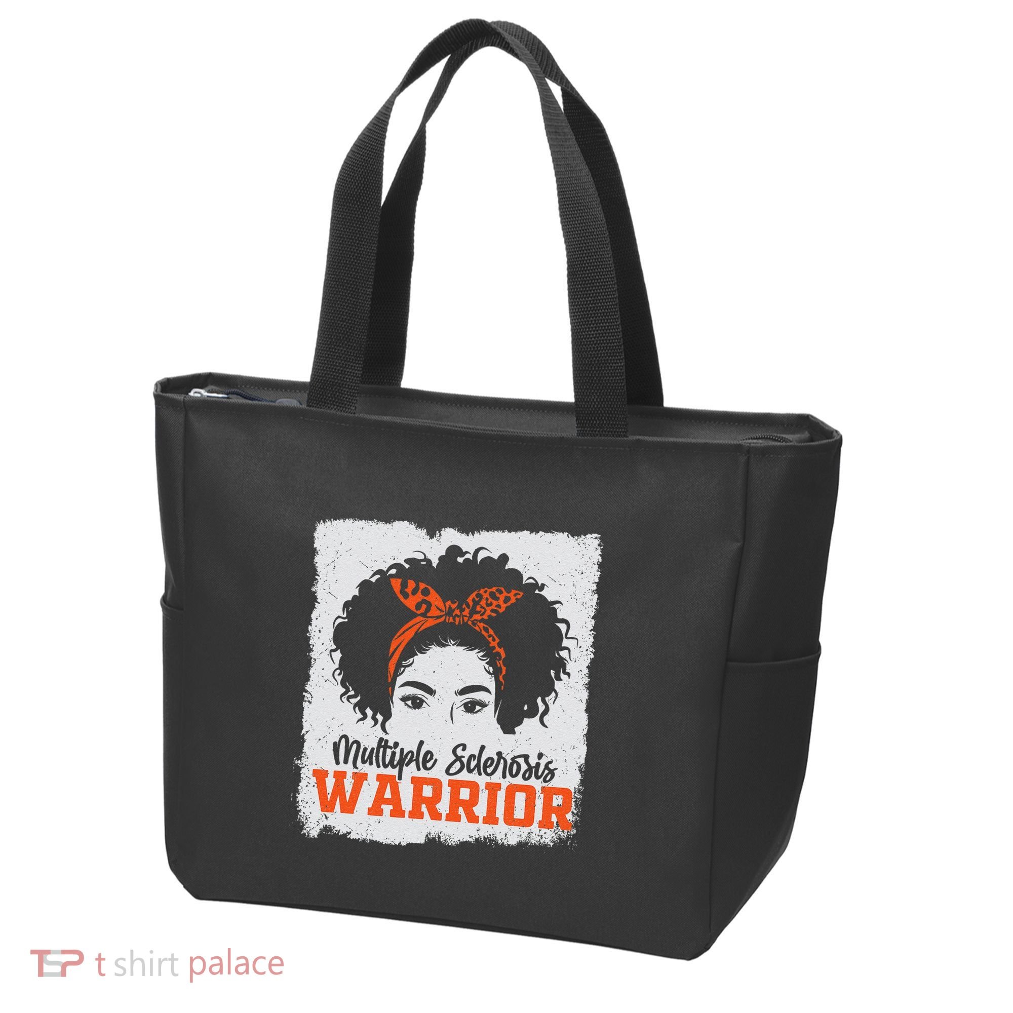 Ms Multiple Sclerosis Awareness Orange Ribbon Tote Bag