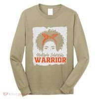 Ms Multiple Sclerosis Awareness Orange Ribbon Long Sleeve Shirt thumb 0