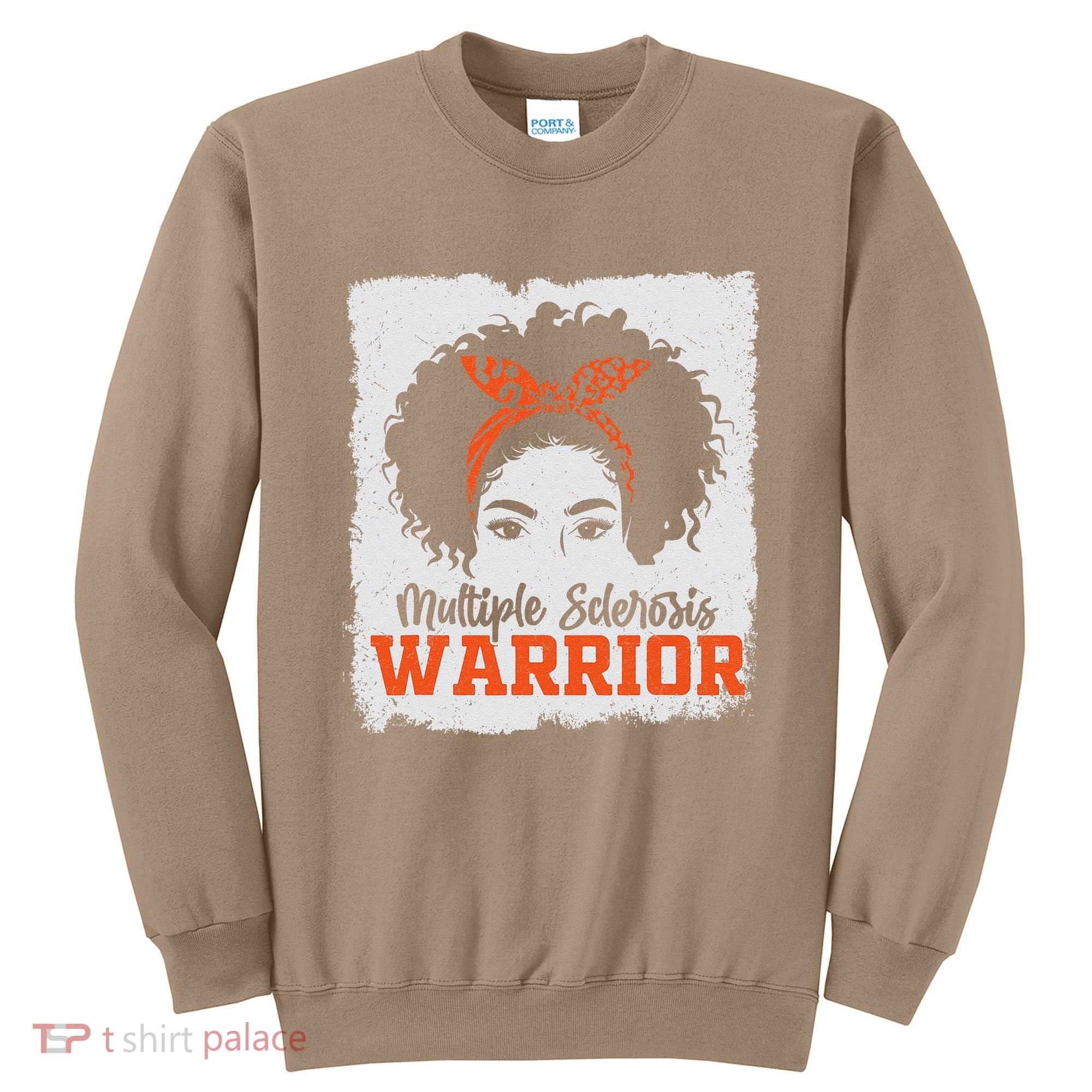 Ms Multiple Sclerosis Awareness Orange Ribbon Sweatshirt