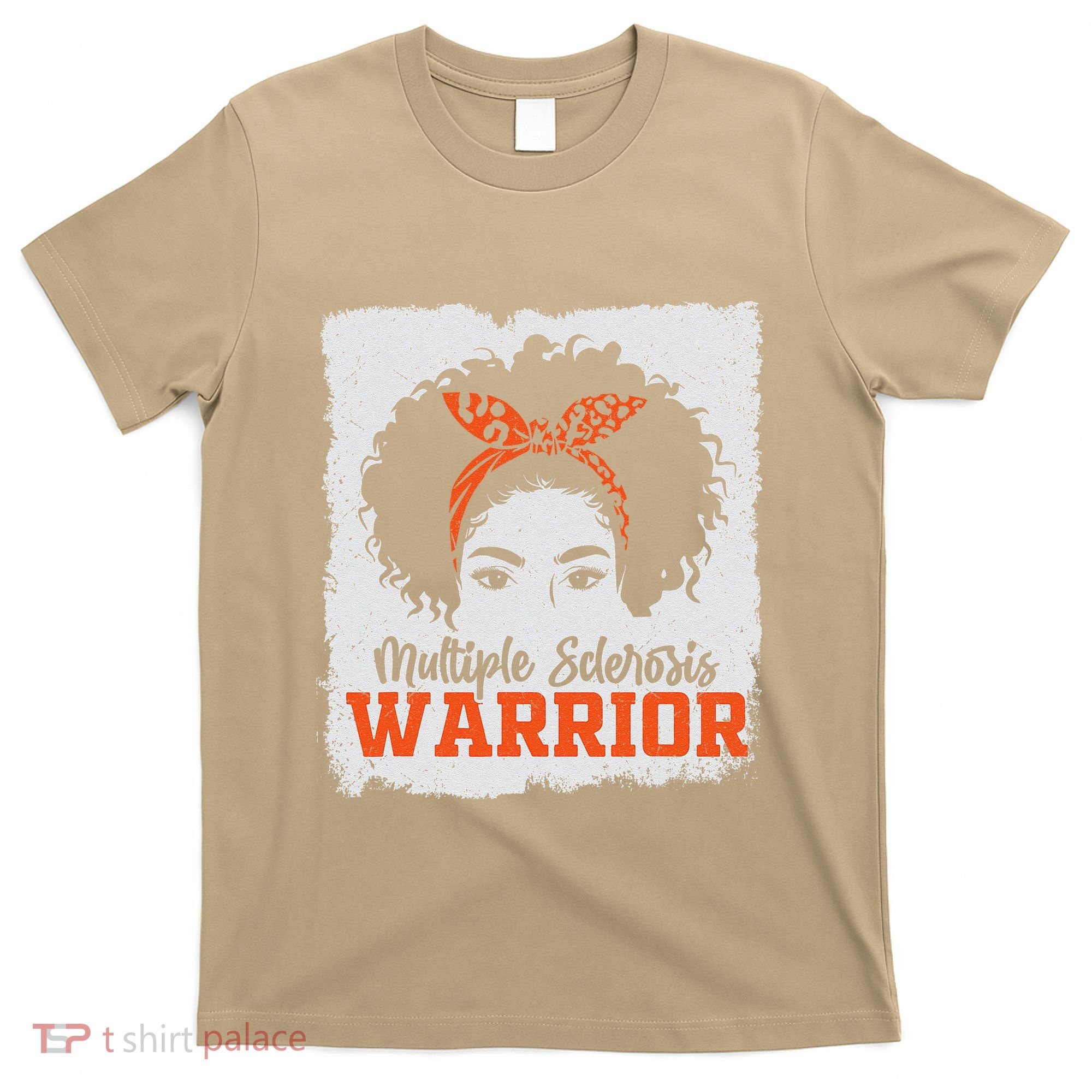Ms Multiple Sclerosis Awareness Orange Ribbon T-Shirt