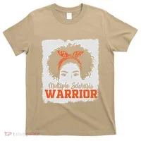 Ms Multiple Sclerosis Awareness Orange Ribbon T-Shirt thumb 0