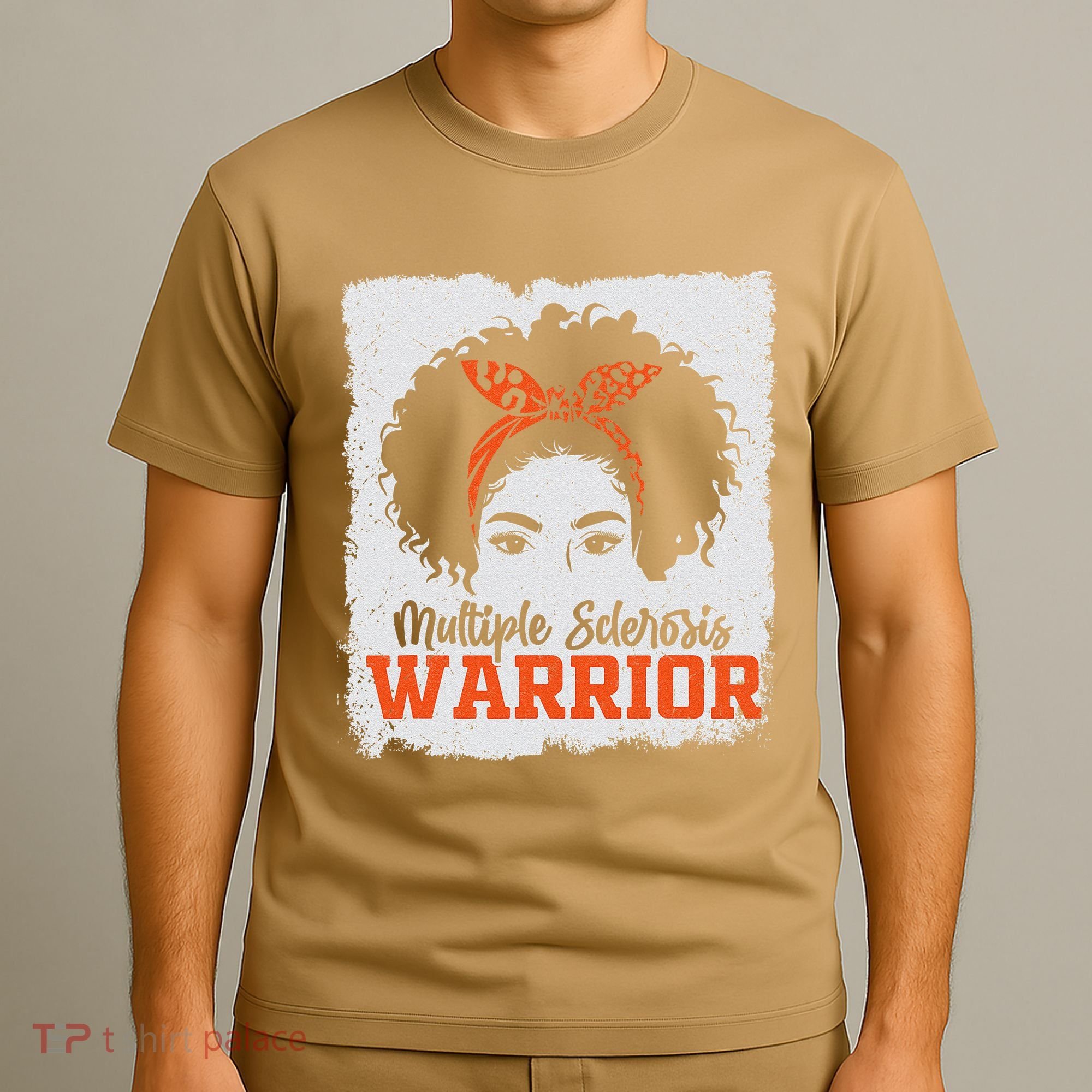 Ms Multiple Sclerosis Awareness Orange Ribbon T-Shirt