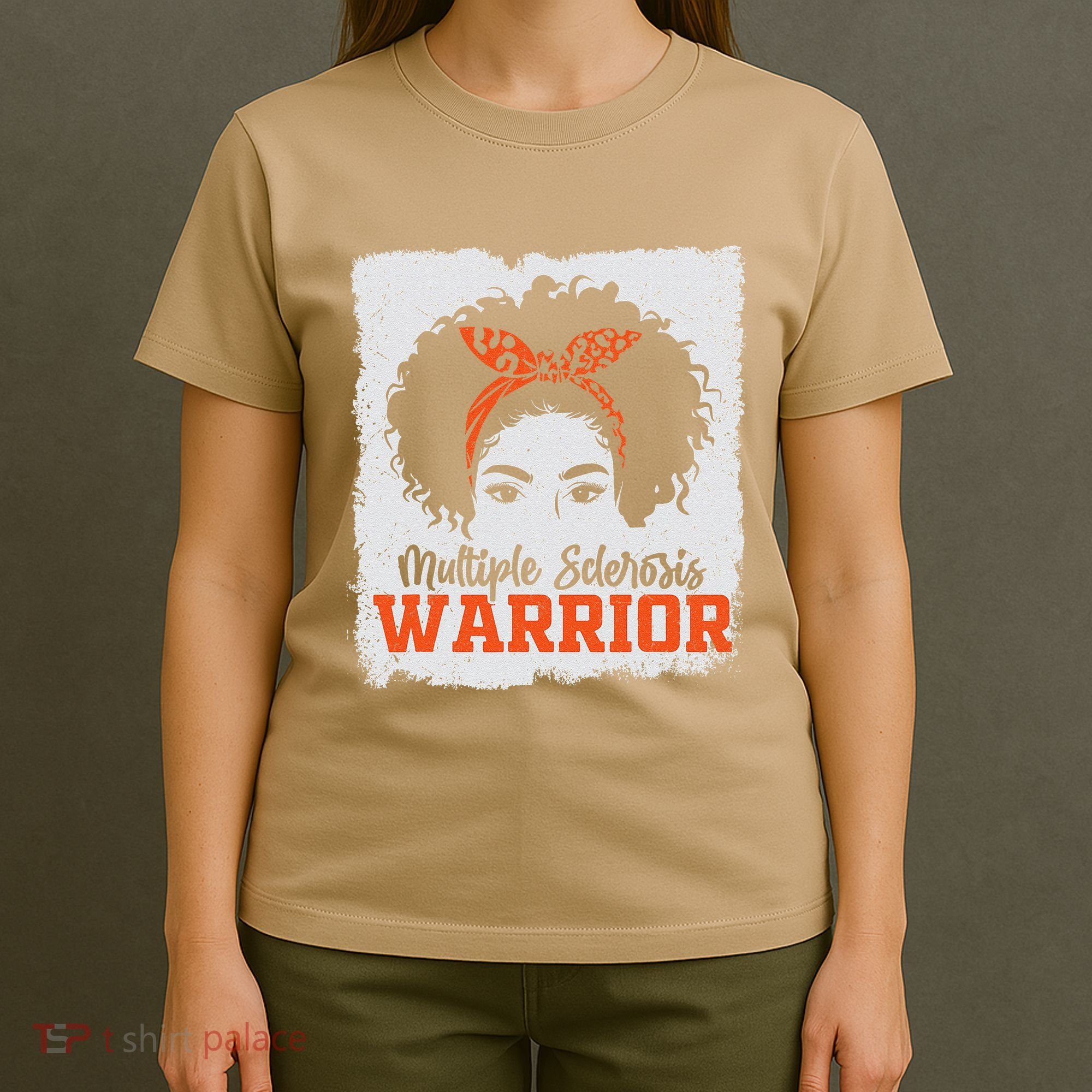 Ms Multiple Sclerosis Awareness Orange Ribbon T-Shirt