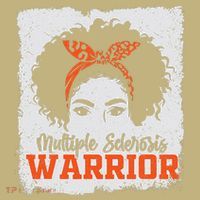 Ms Multiple Sclerosis Awareness Orange Ribbon Button thumb 1