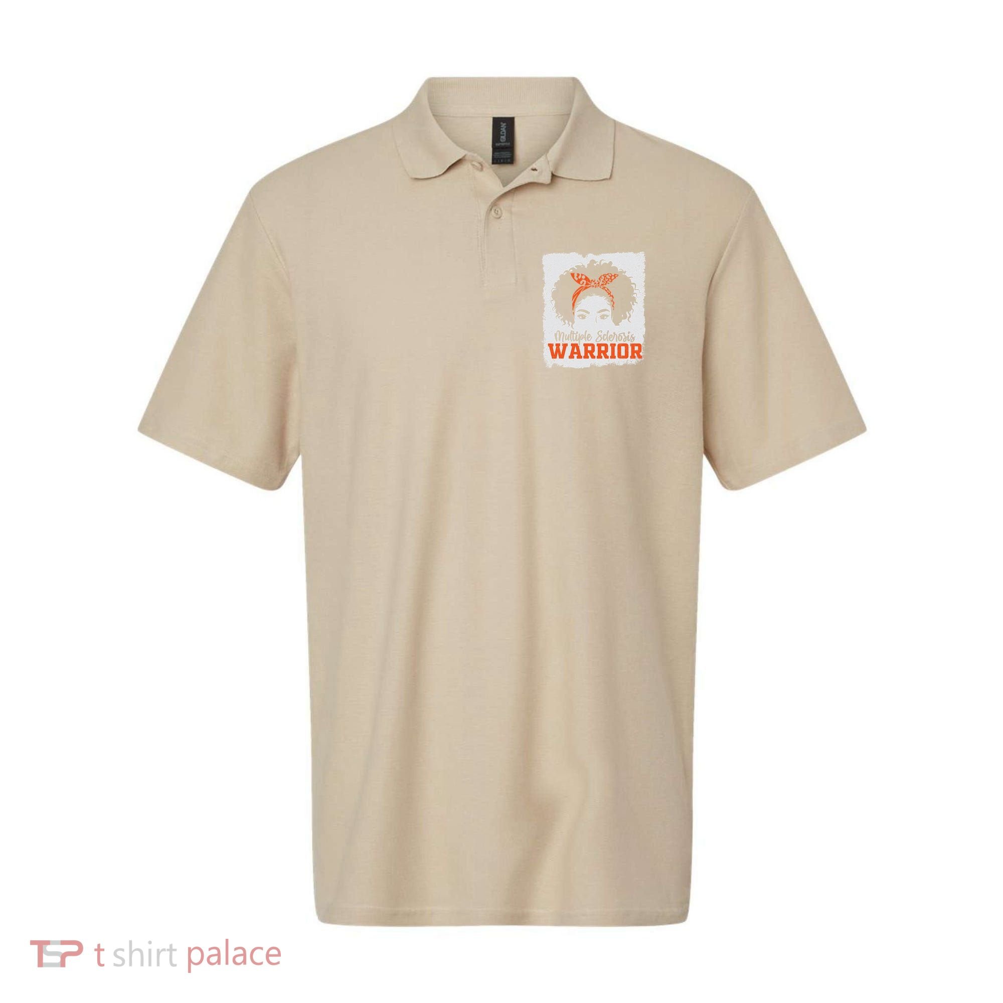 Ms Multiple Sclerosis Awareness Orange Ribbon Polo
