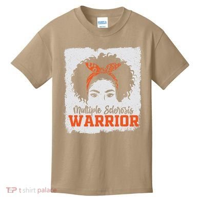 Ms Multiple Sclerosis Awareness Orange Ribbon Kids T-Shirt