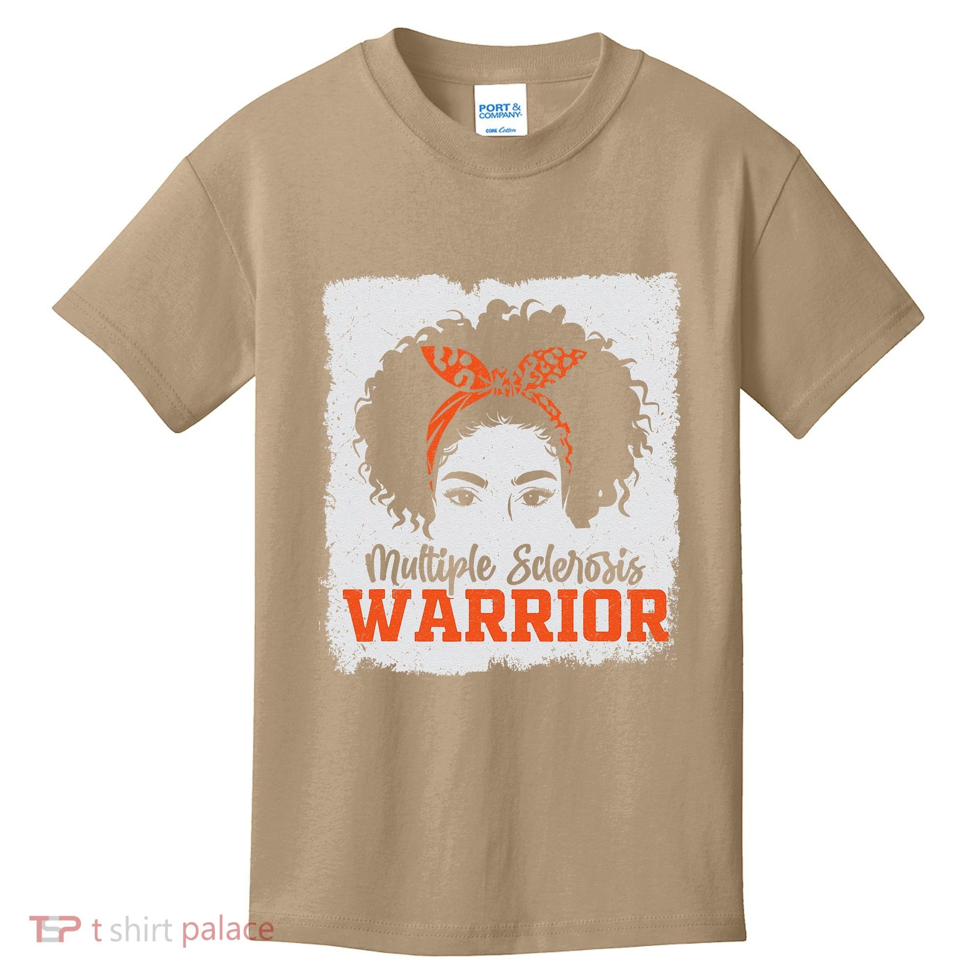 Ms Multiple Sclerosis Awareness Orange Ribbon Kids T-Shirt