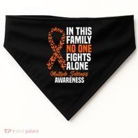 Ms Multiple Sclerosis Awareness Orange Ribbon Gift USA-Made Doggie Bandana thumb 0