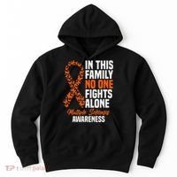 Ms Multiple Sclerosis Awareness Orange Ribbon Gift Hoodie thumb 0