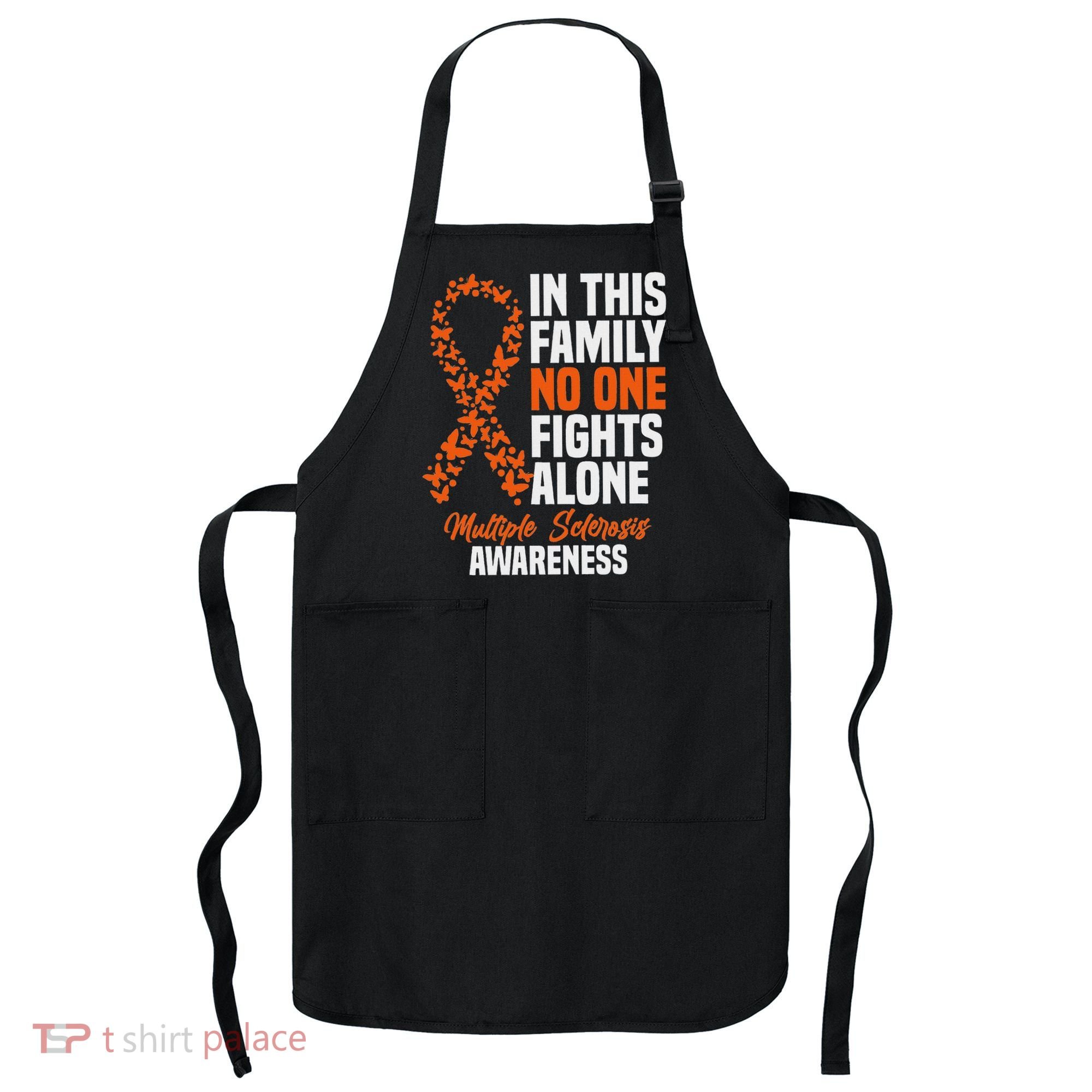 Ms Multiple Sclerosis Awareness Orange Ribbon Gift Apron