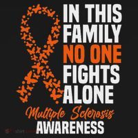 Ms Multiple Sclerosis Awareness Orange Ribbon Gift Sweatshirt thumb 3
