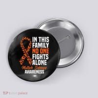 Ms Multiple Sclerosis Awareness Orange Ribbon Gift Button thumb 0