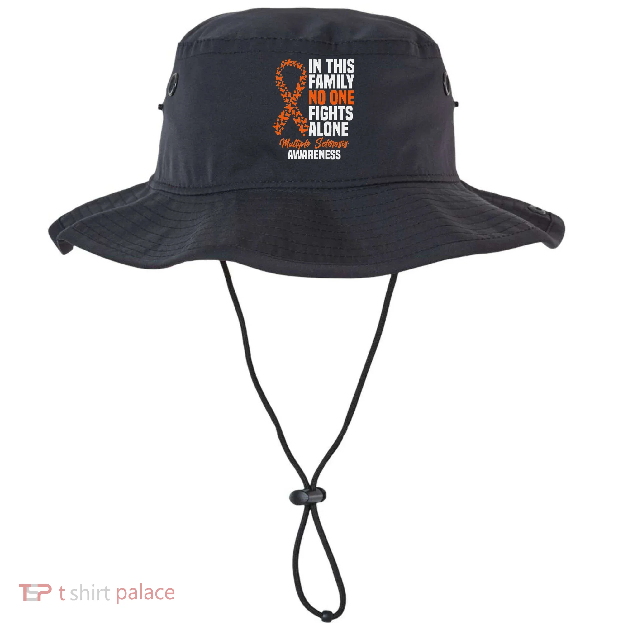 Ms Multiple Sclerosis Awareness Orange Ribbon Gift Bucket Hat