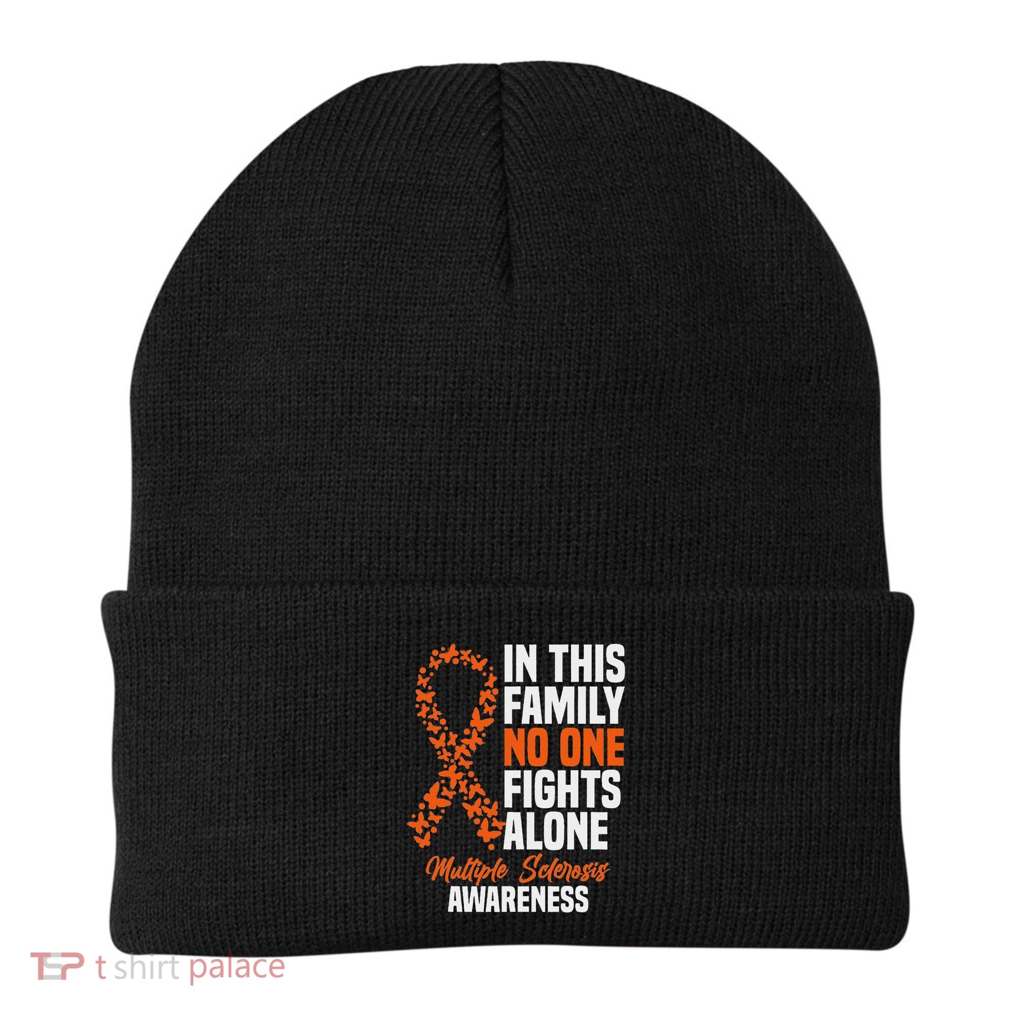 Ms Multiple Sclerosis Awareness Orange Ribbon Gift Beanie
