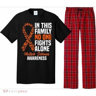 Ms Multiple Sclerosis Awareness Orange Ribbon Gift Pajama Set