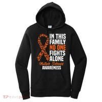 Ms Multiple Sclerosis Awareness Orange Ribbon Gift Women's Hoodie thumb 0