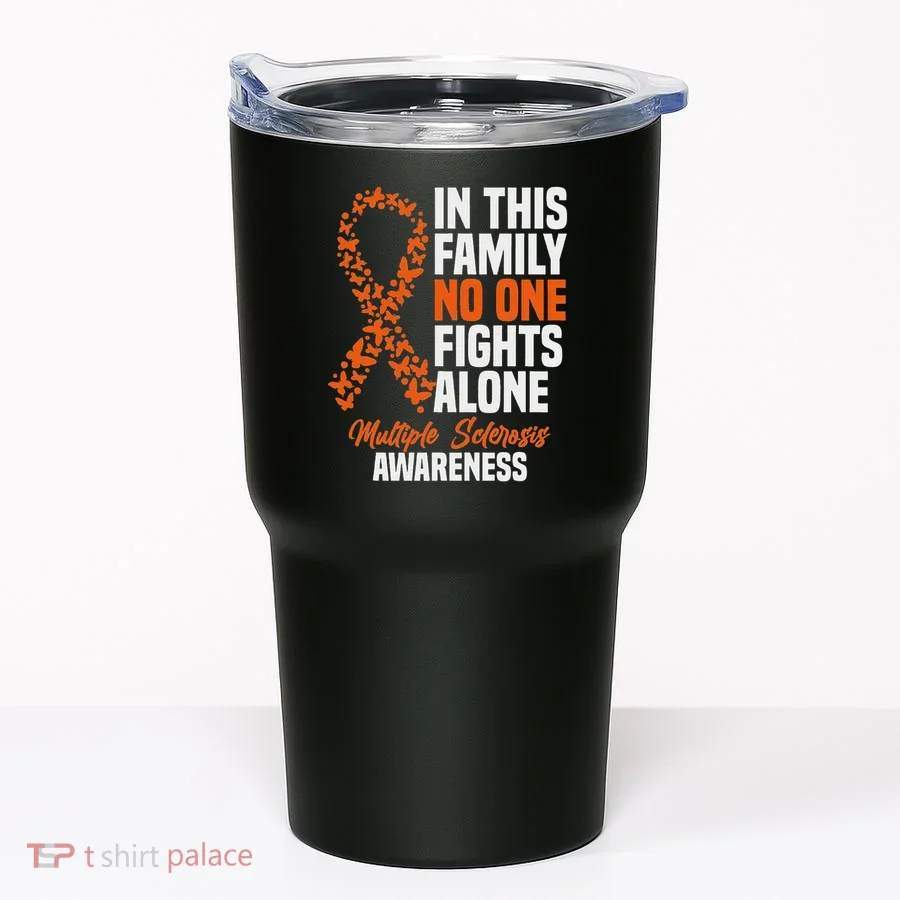 Ms Multiple Sclerosis Awareness Orange Ribbon Gift Tumbler