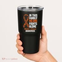 Ms Multiple Sclerosis Awareness Orange Ribbon Gift Tumbler thumb 2