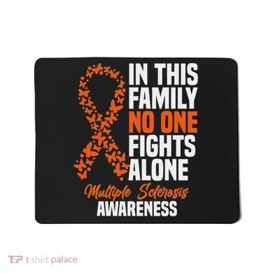 Ms Multiple Sclerosis Awareness Orange Ribbon Gift Mousepad