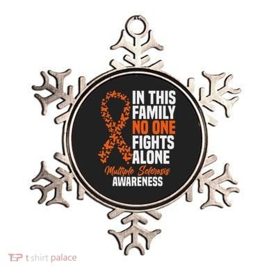 Ms Multiple Sclerosis Awareness Orange Ribbon Gift Ornament