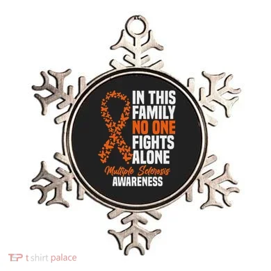 Ms Multiple Sclerosis Awareness Orange Ribbon Gift Ornament
