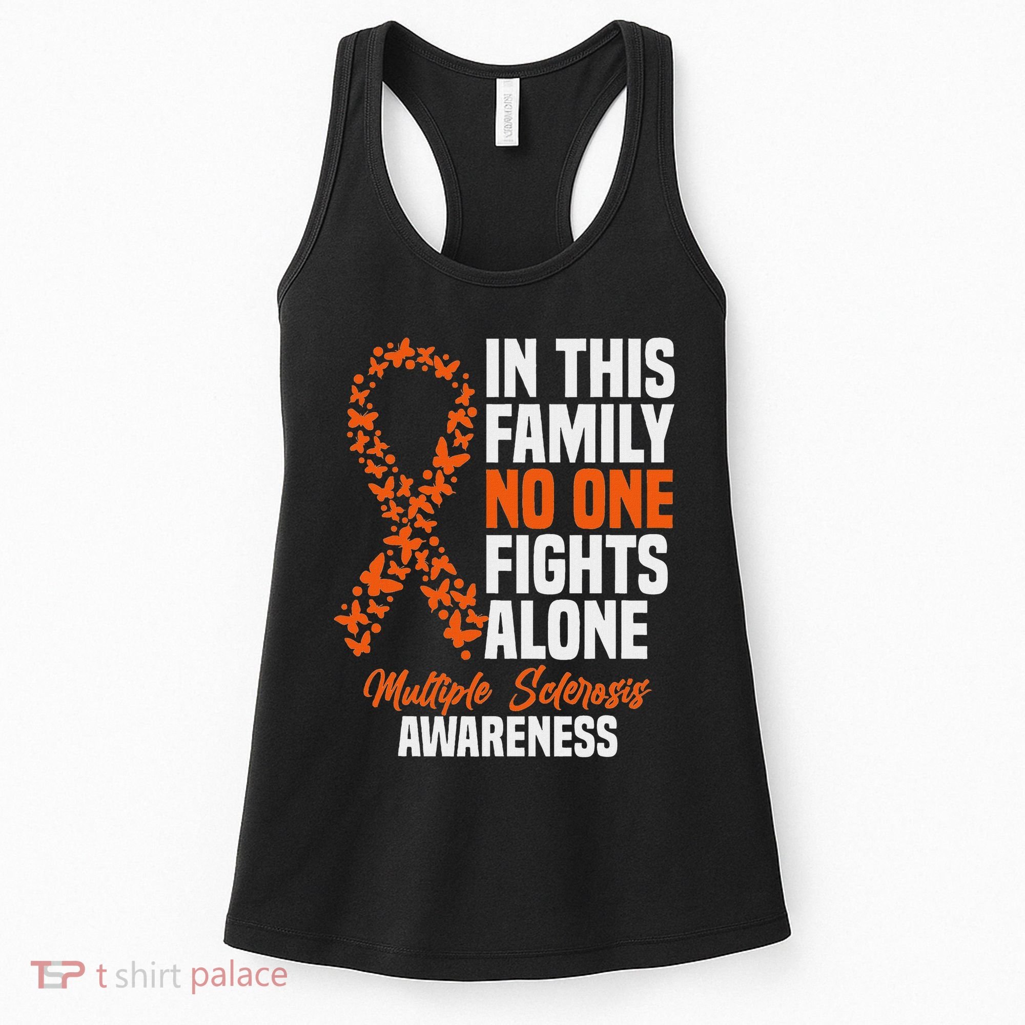 Ms Multiple Sclerosis Awareness Orange Ribbon Gift Women's Tank Top