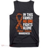 Ms Multiple Sclerosis Awareness Orange Ribbon Gift Tank Top thumb 0