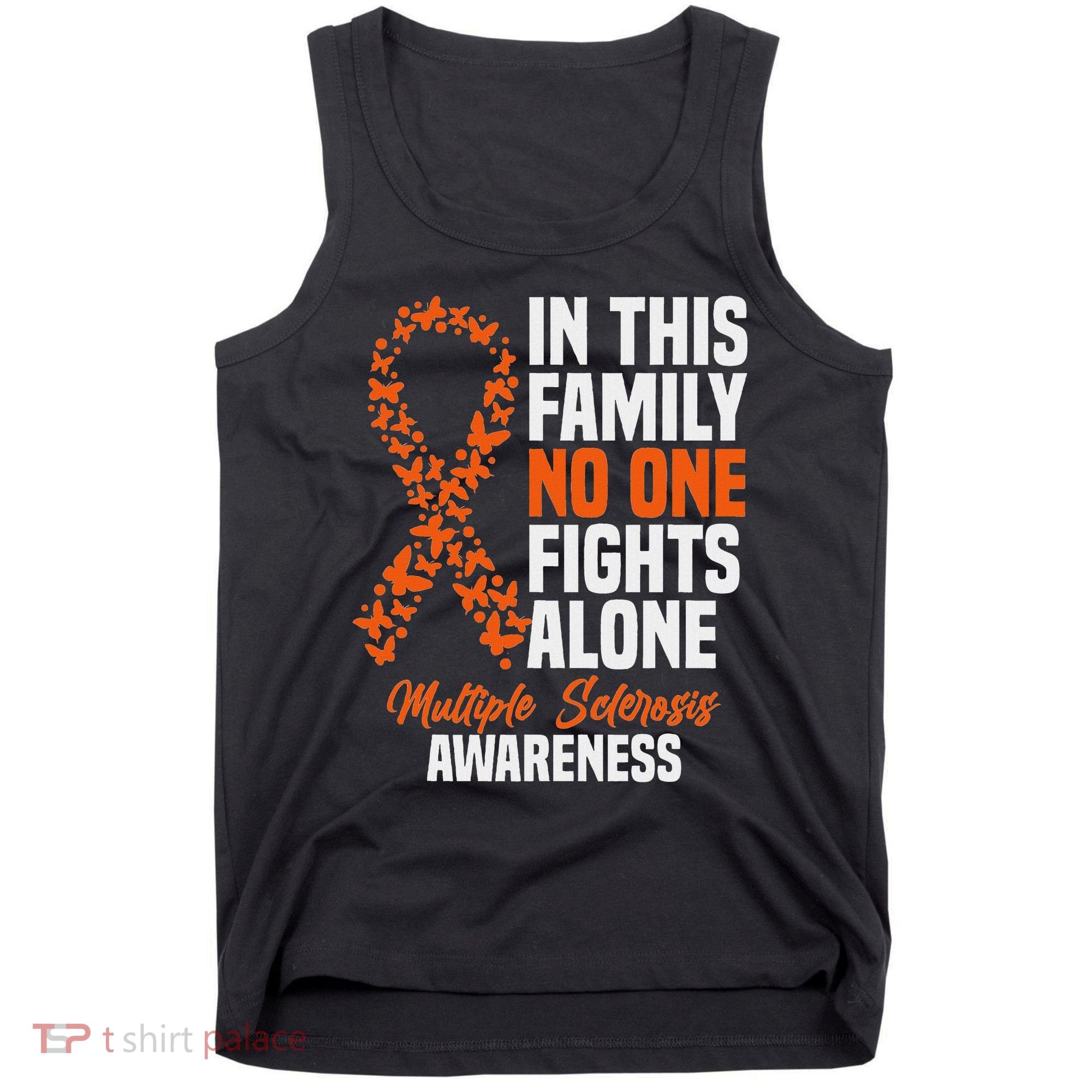 Ms Multiple Sclerosis Awareness Orange Ribbon Gift Tank Top